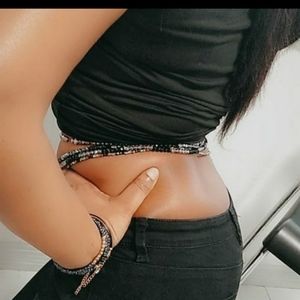 Multi color waist beads